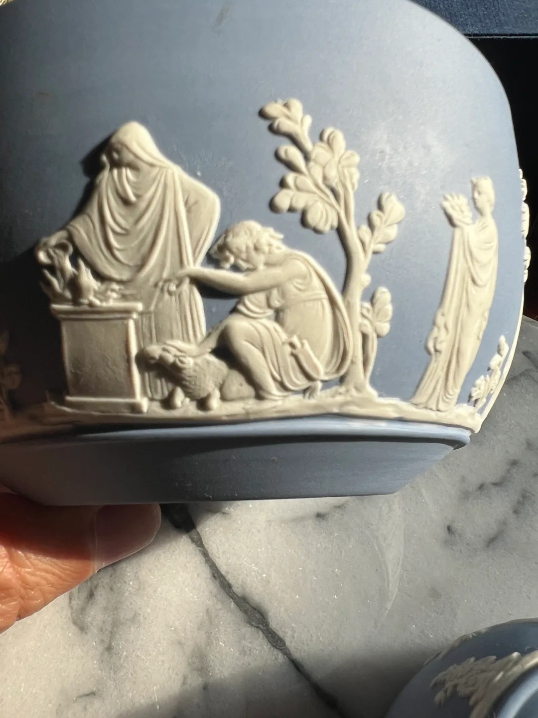 Wedgwood Blue Jasperware Bowl Set image indicator(5)