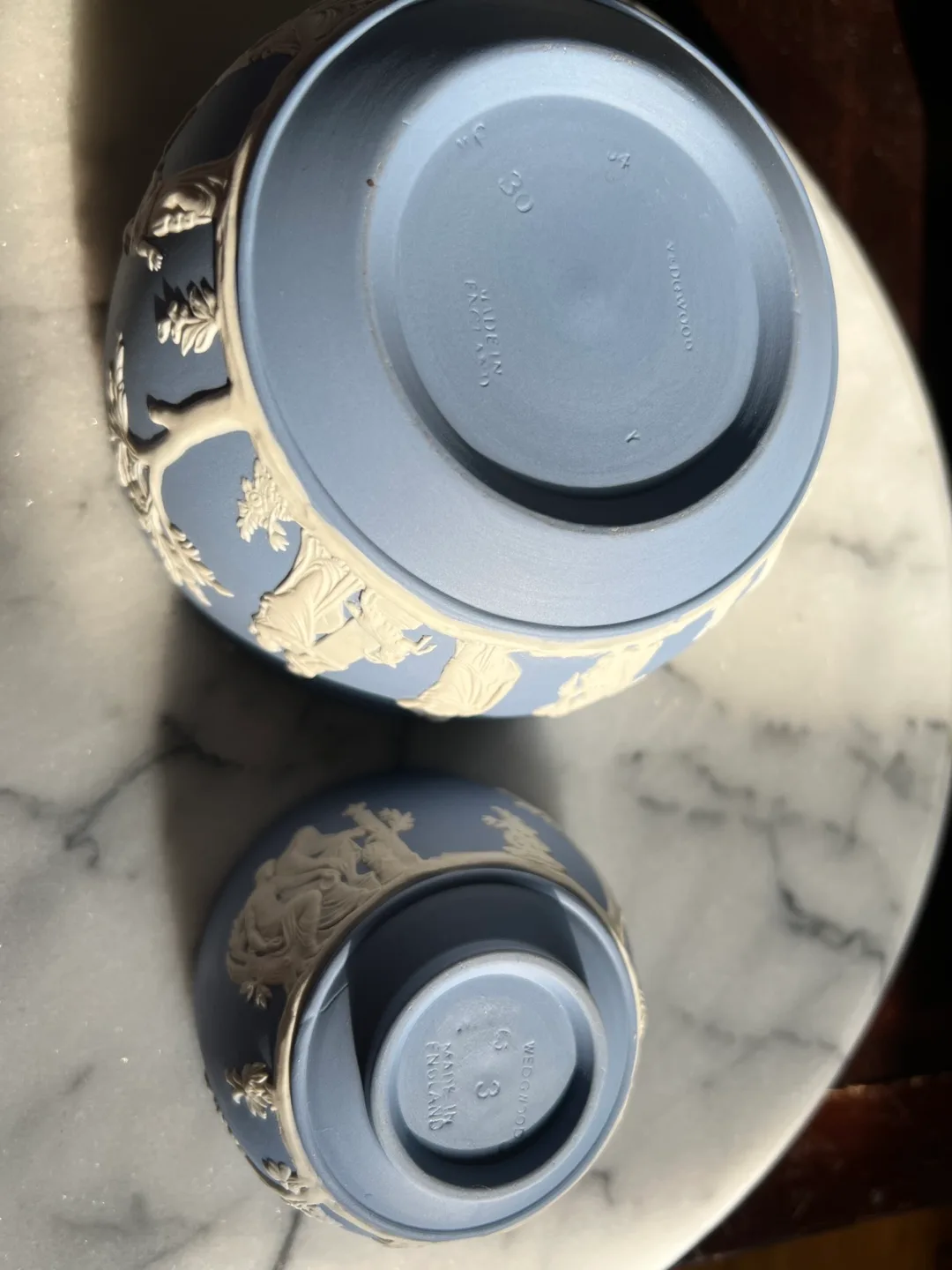 Wedgwood Blue Jasperware Bowl Set image indicator(3)