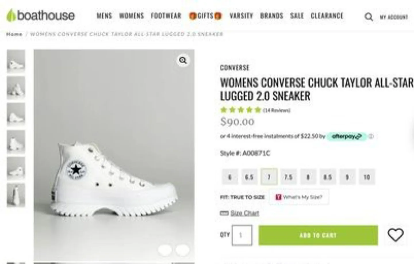 Converse White Platform High Tops image indicator(7)