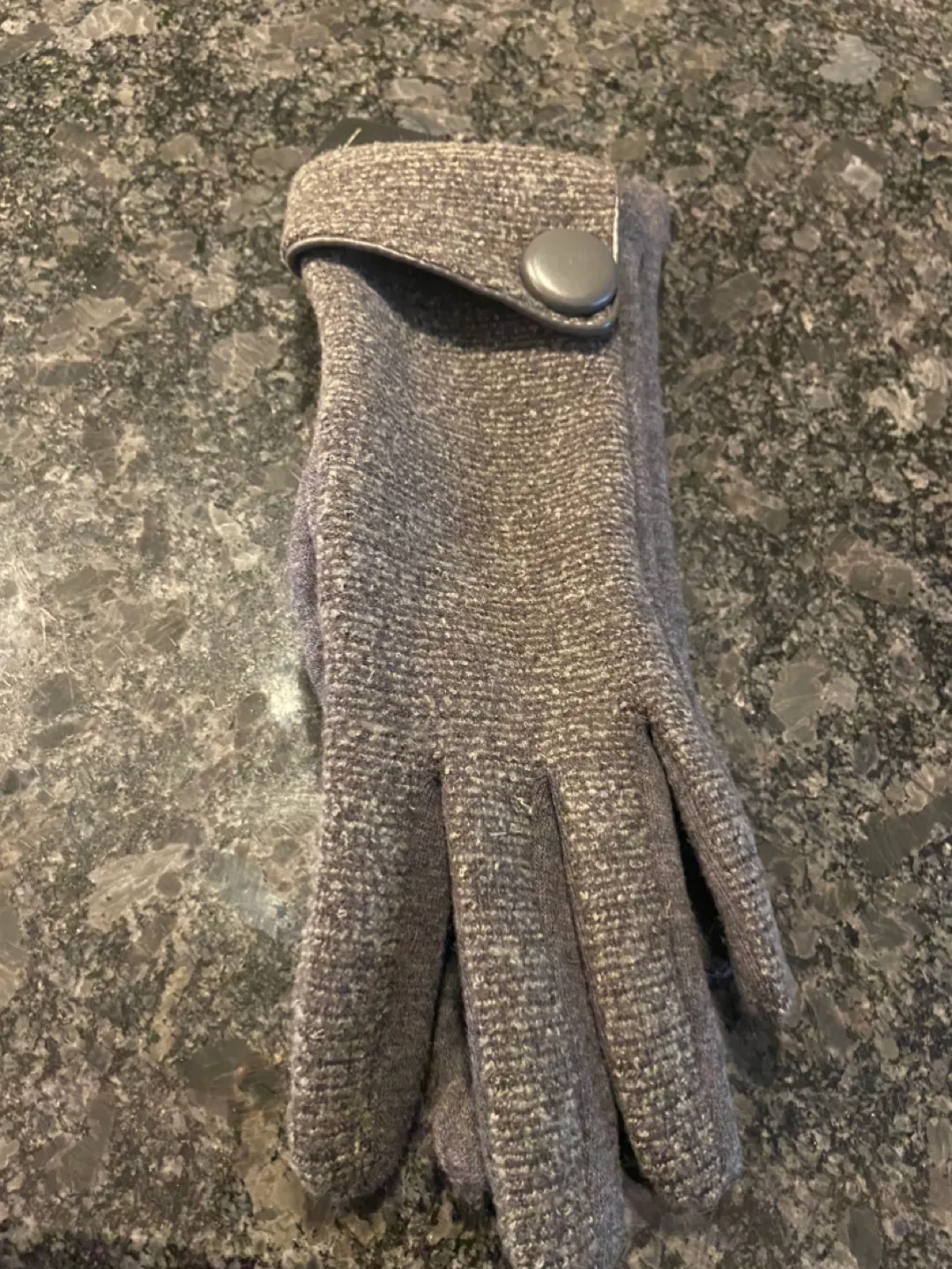 New Women's Grey Dress Gloves with Button image indicator(2)