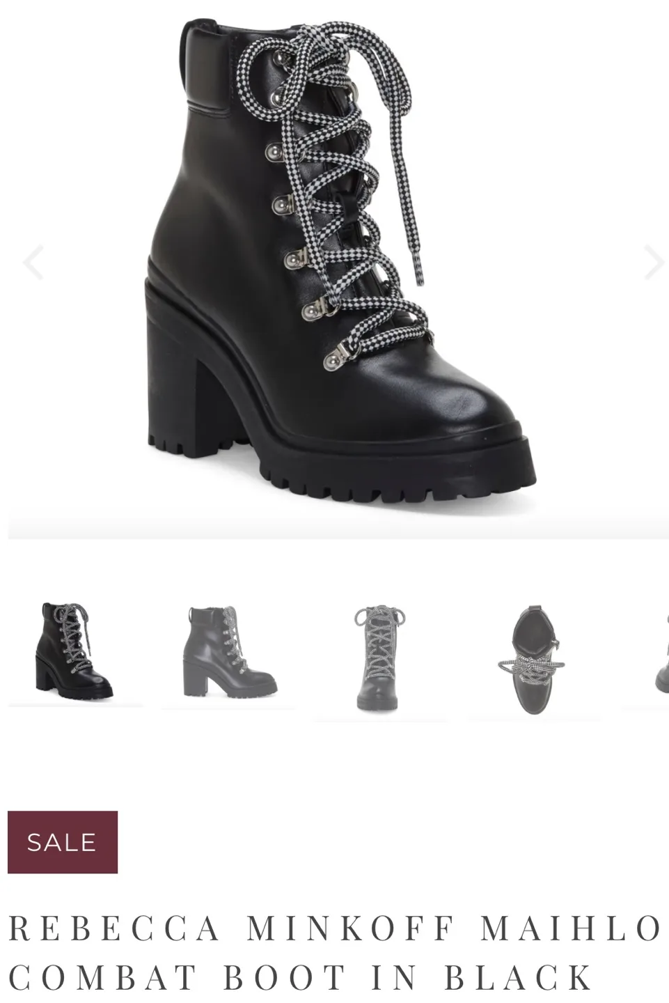 Rebecca Minkoff Black Leather Boots new in box image indicator(6)