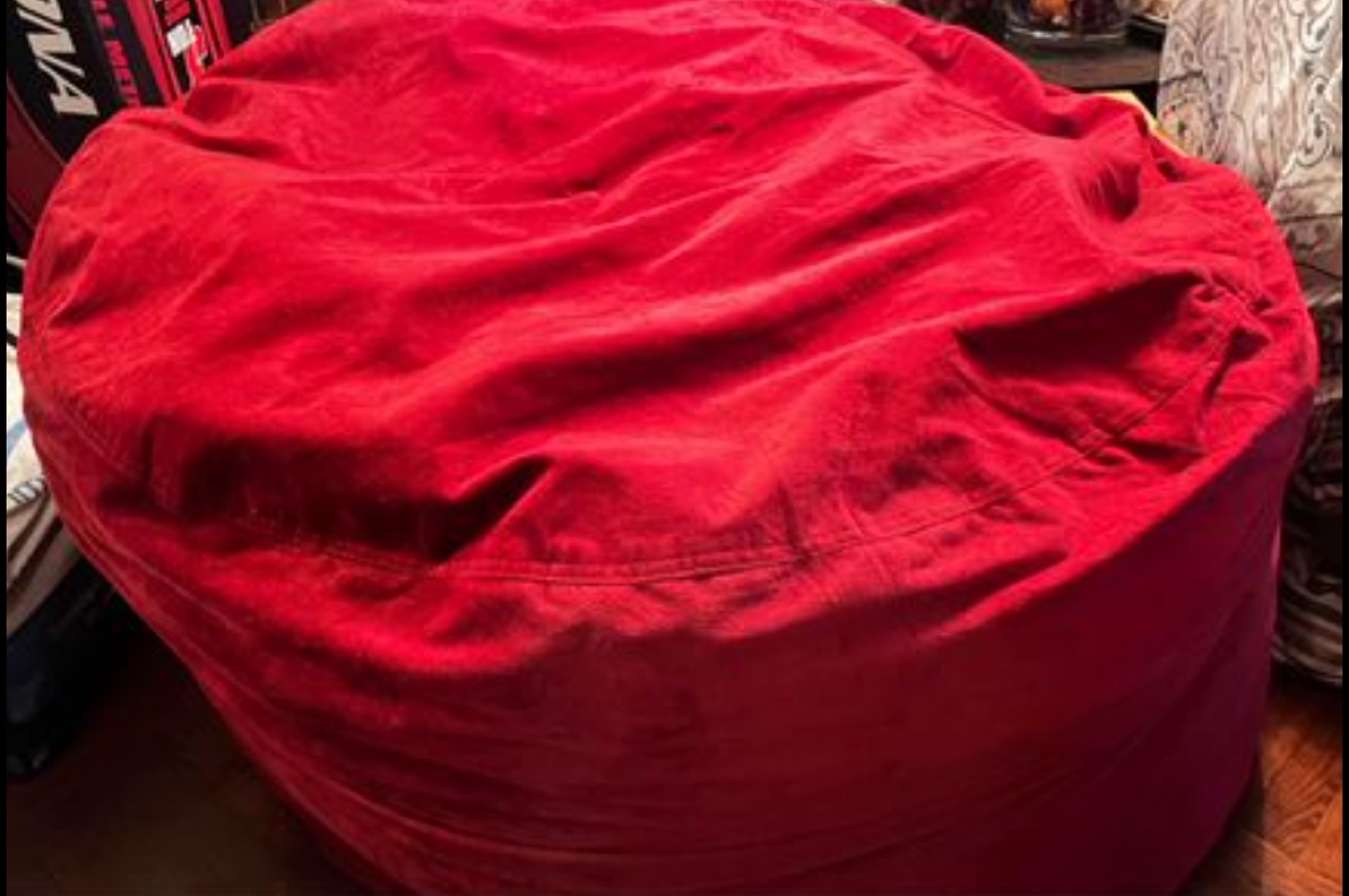 Giant Red Bean Bag Chair - photo 4