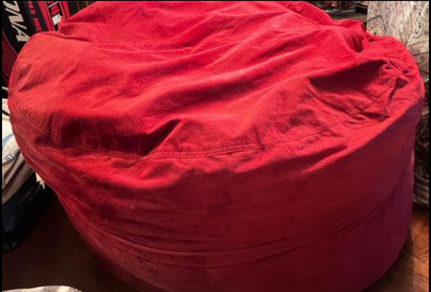 Giant Red Bean Bag Chair - photo 3
