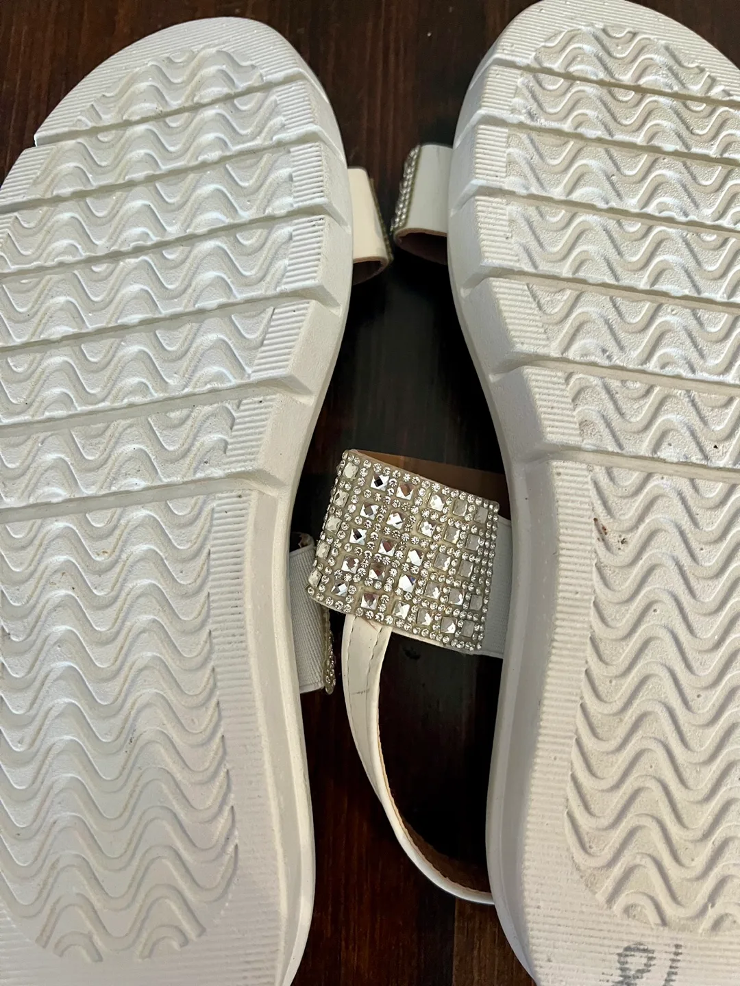 ALEXIS Bendel Women Shoes Sandals - White Rhinestone Sandals image indicator(3)