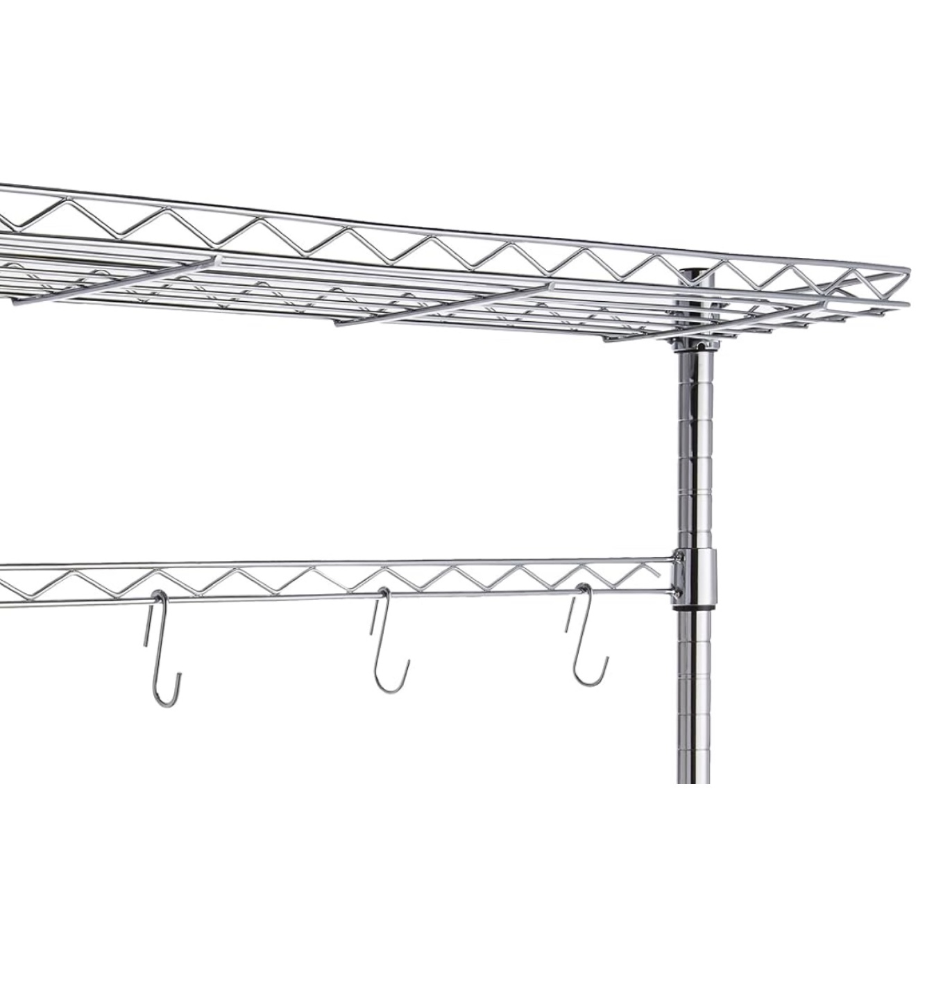 Chrome Kitchen Baker's Rack with Wood Top - photo 5