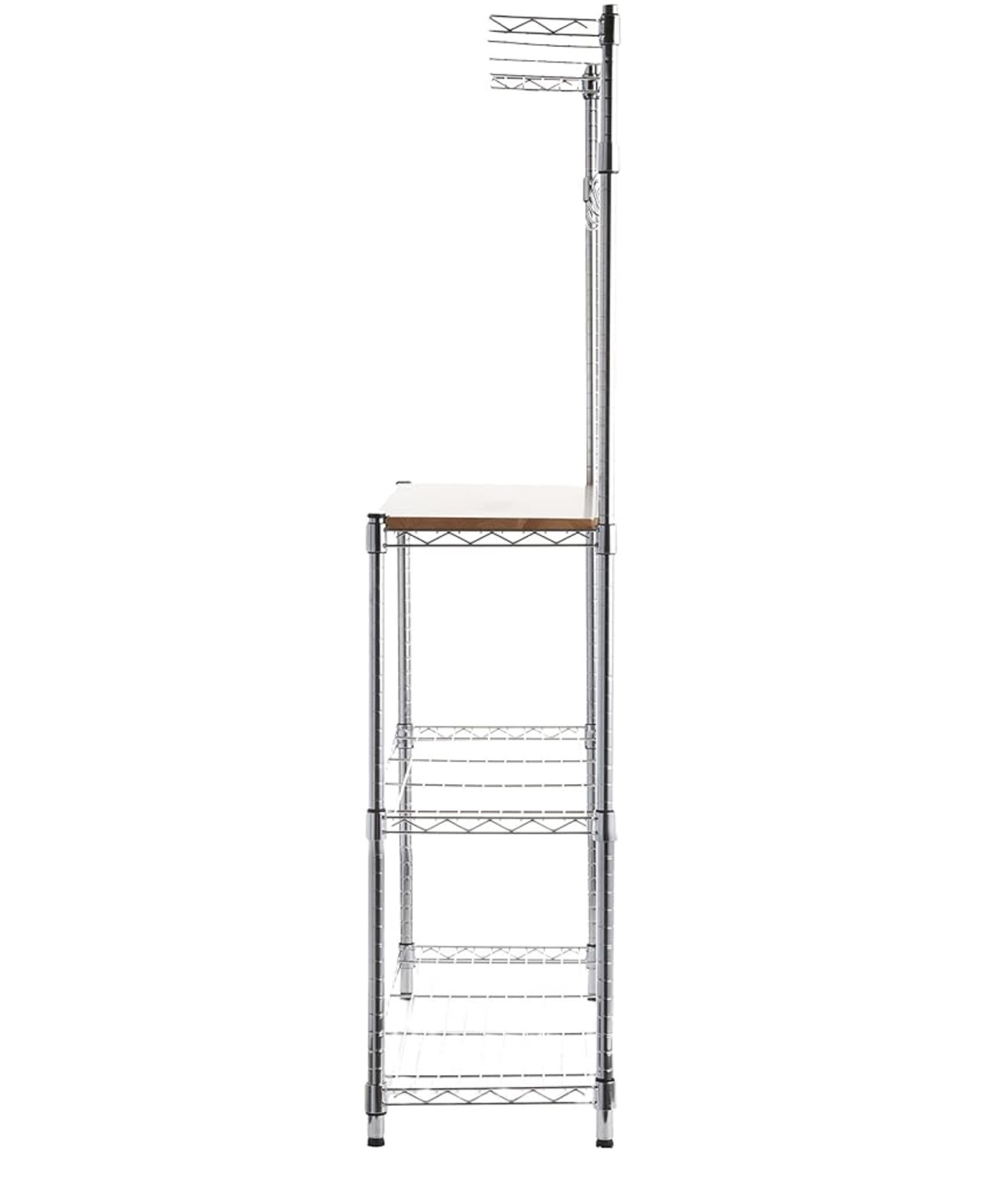 Chrome Kitchen Baker's Rack with Wood Top - photo 4