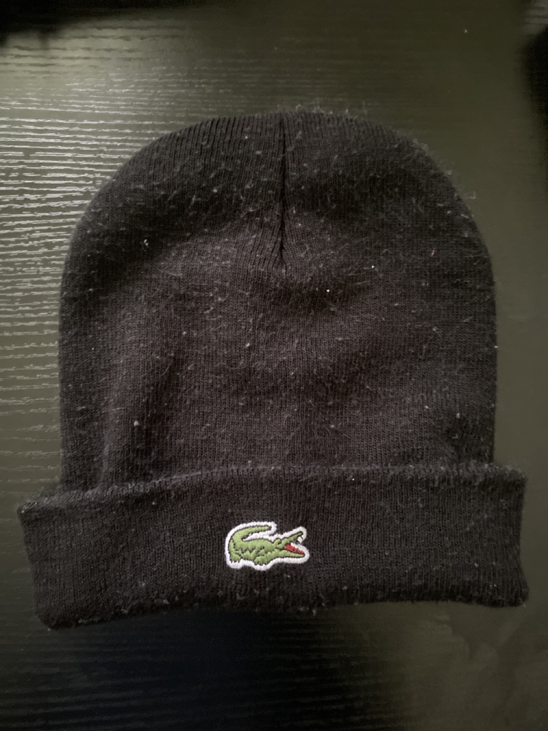 Lacoste Black Beanie