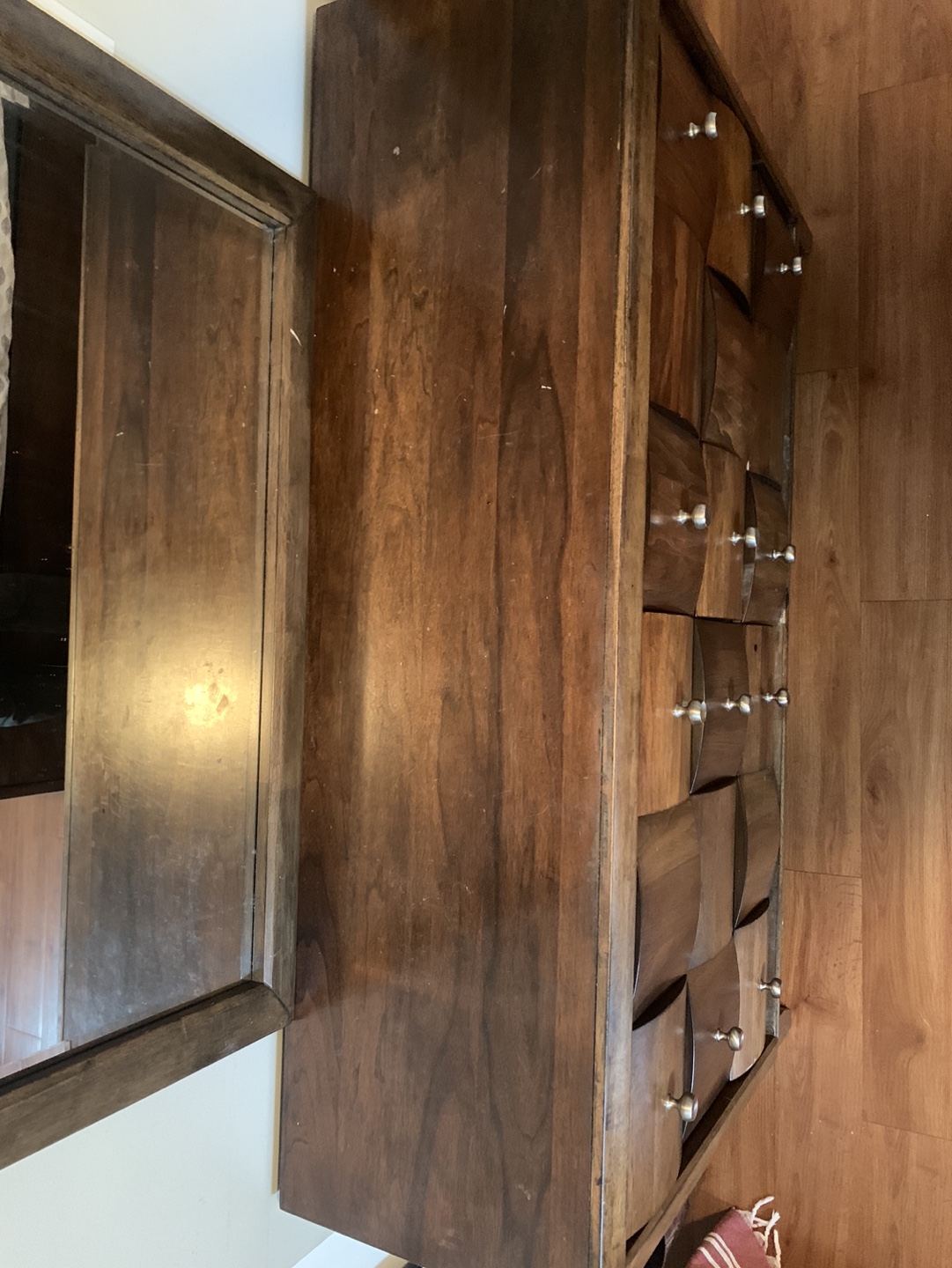 Bedroom Set with Dresser, Mirror, and Two Nightstands - photo 2