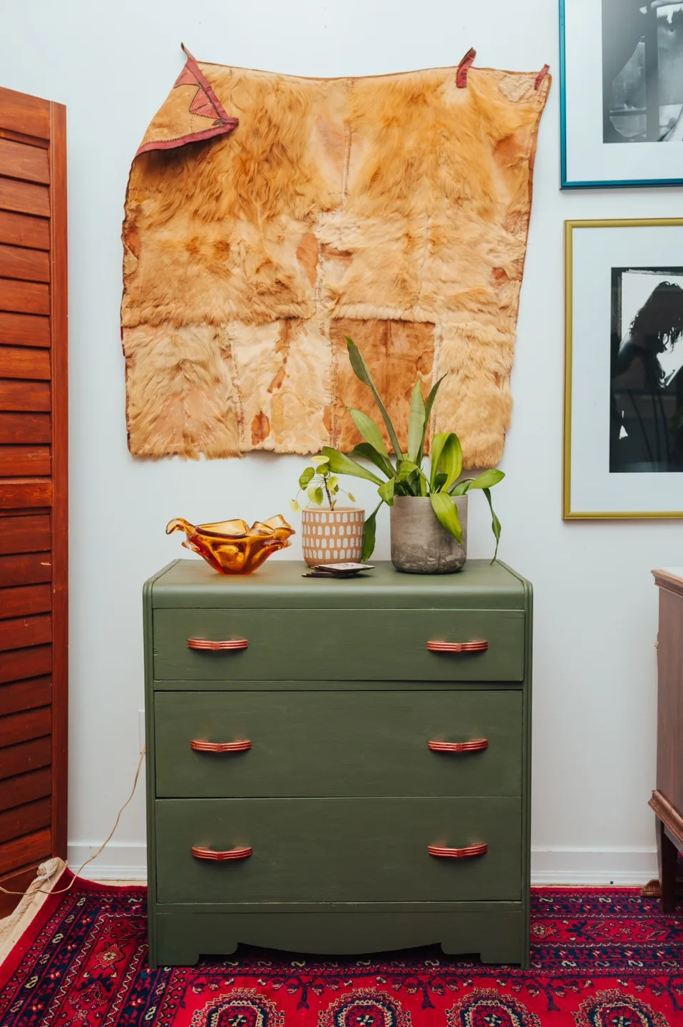 Vintage Fur Patchwork Hide Wall Hanging image indicator(5)