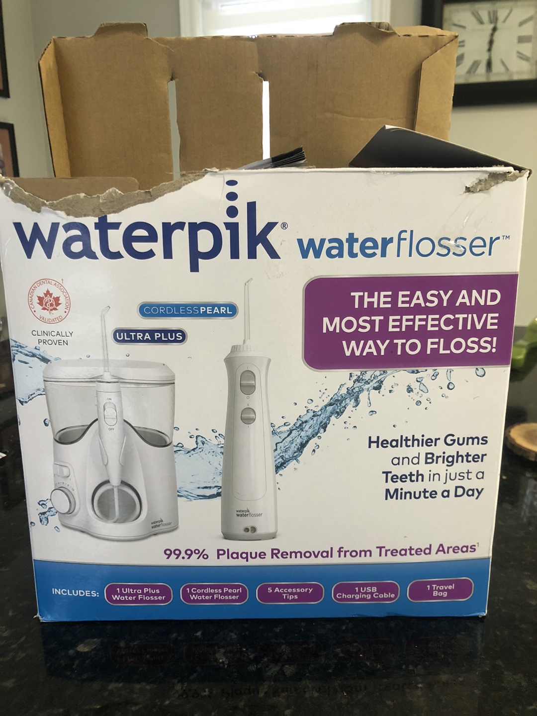 Waterpik Water Flosser, Cordless Pearl, Ultra Plus