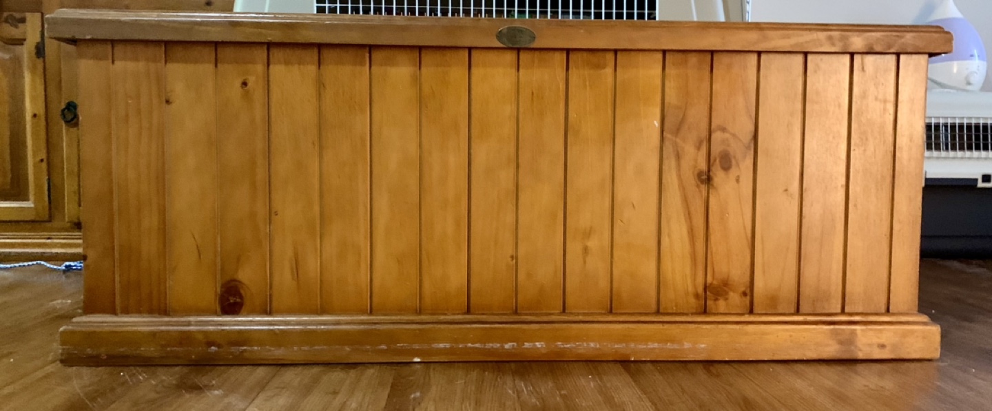 Wooden Storage Trunk