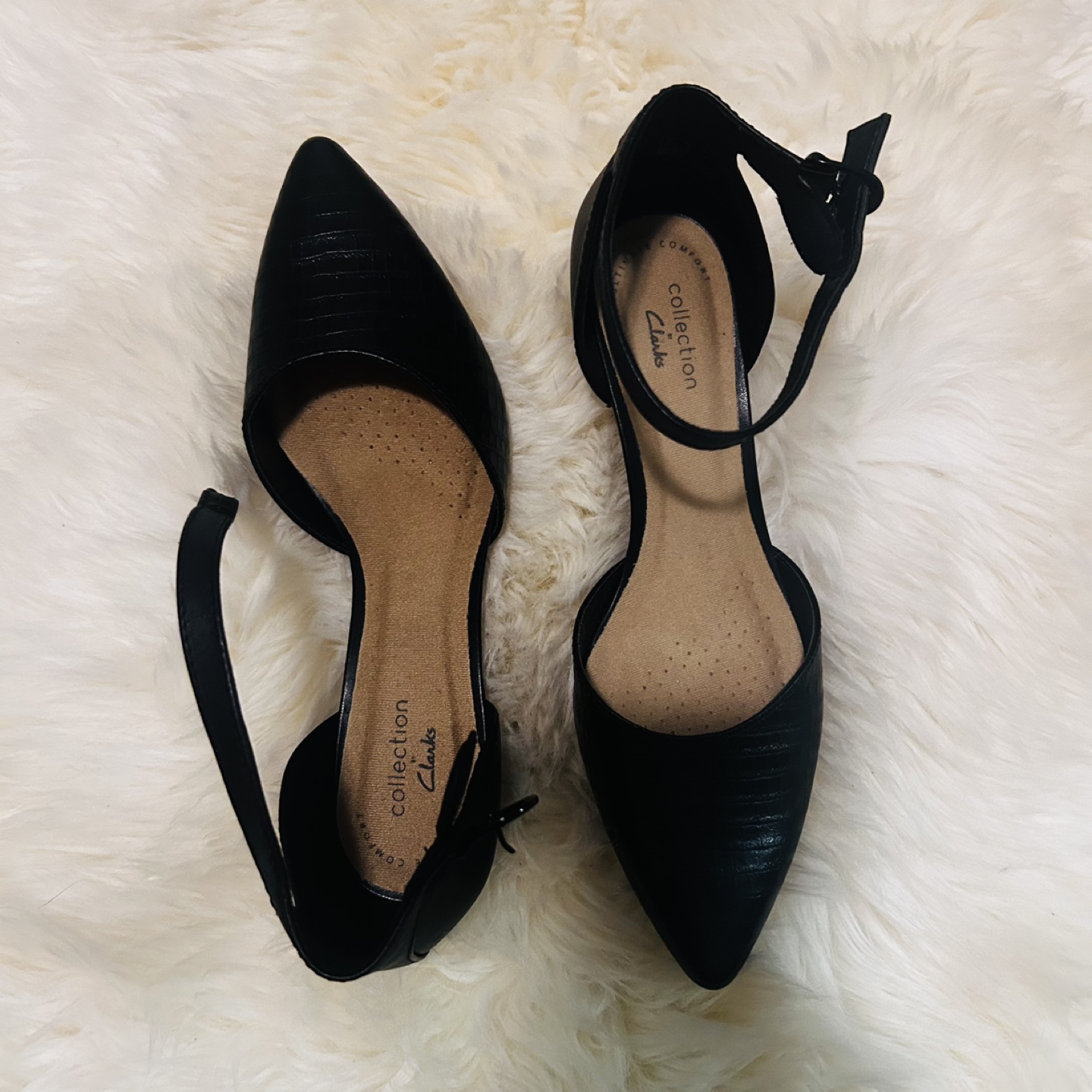Clarks Black Ankle Strap Heels - photo 3
