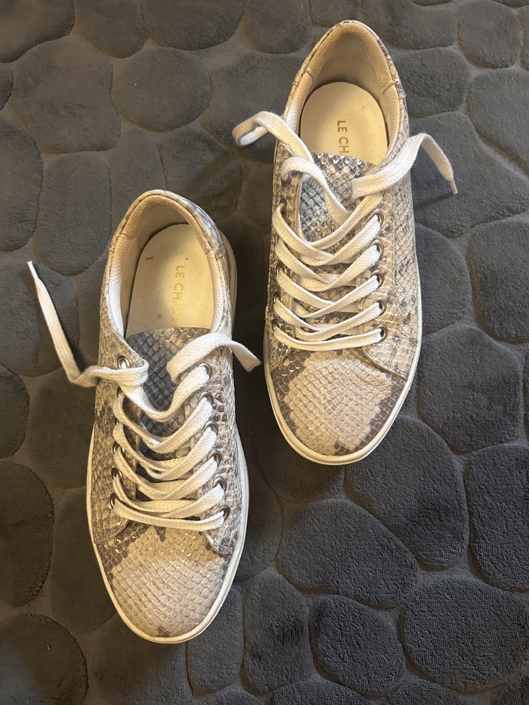 Le Chateau Snake Print Sneakers