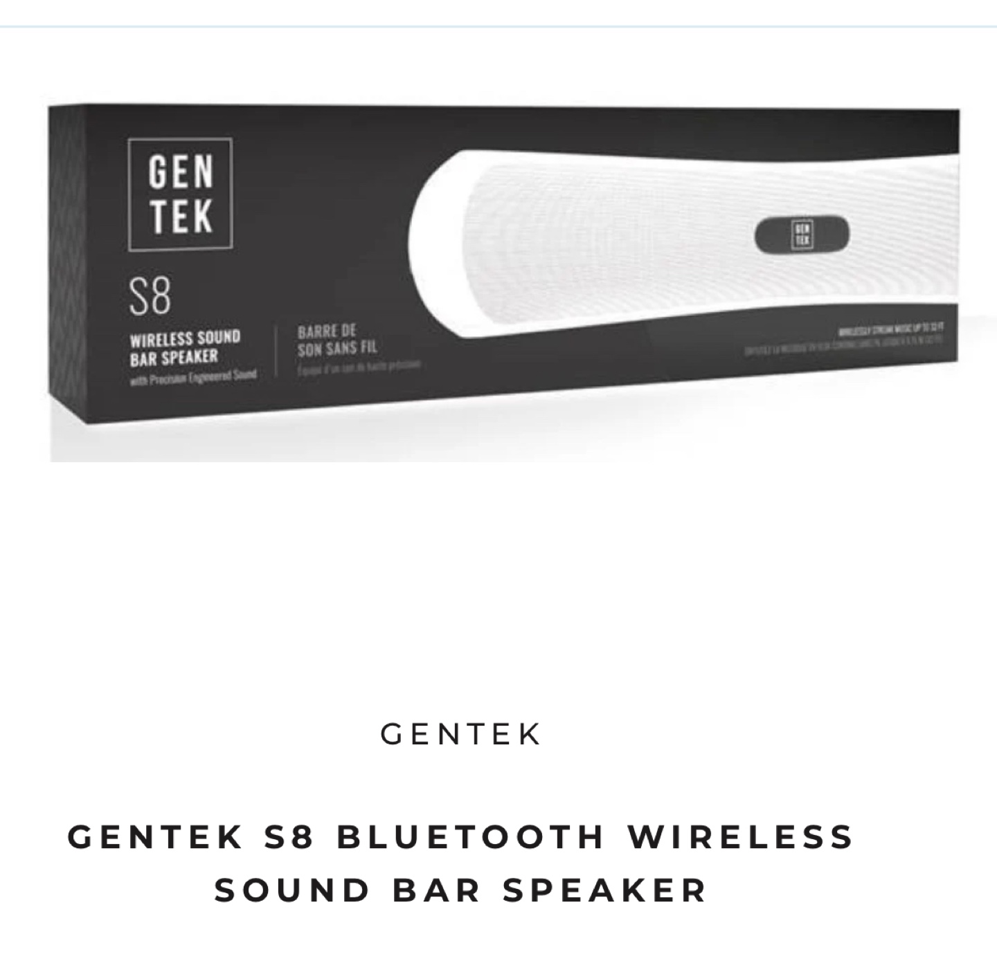 GENTEK S8 Bluetooth Wireless Sound Bar Speaker