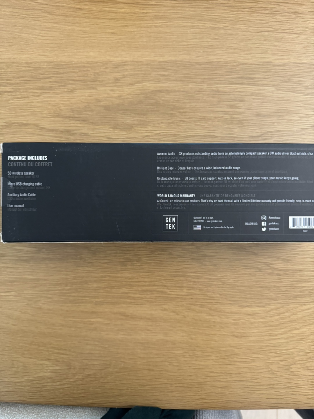 GENTEK S8 Bluetooth Wireless Sound Bar Speaker - photo 3