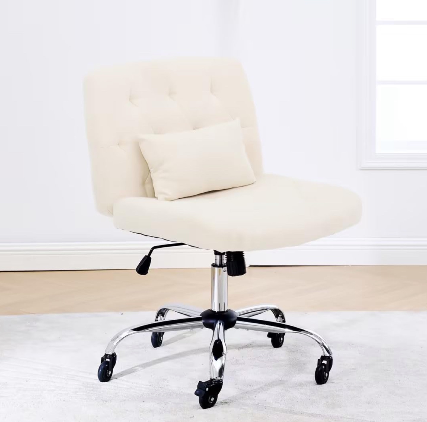 Office Chair with Wheels and Adjustable Height