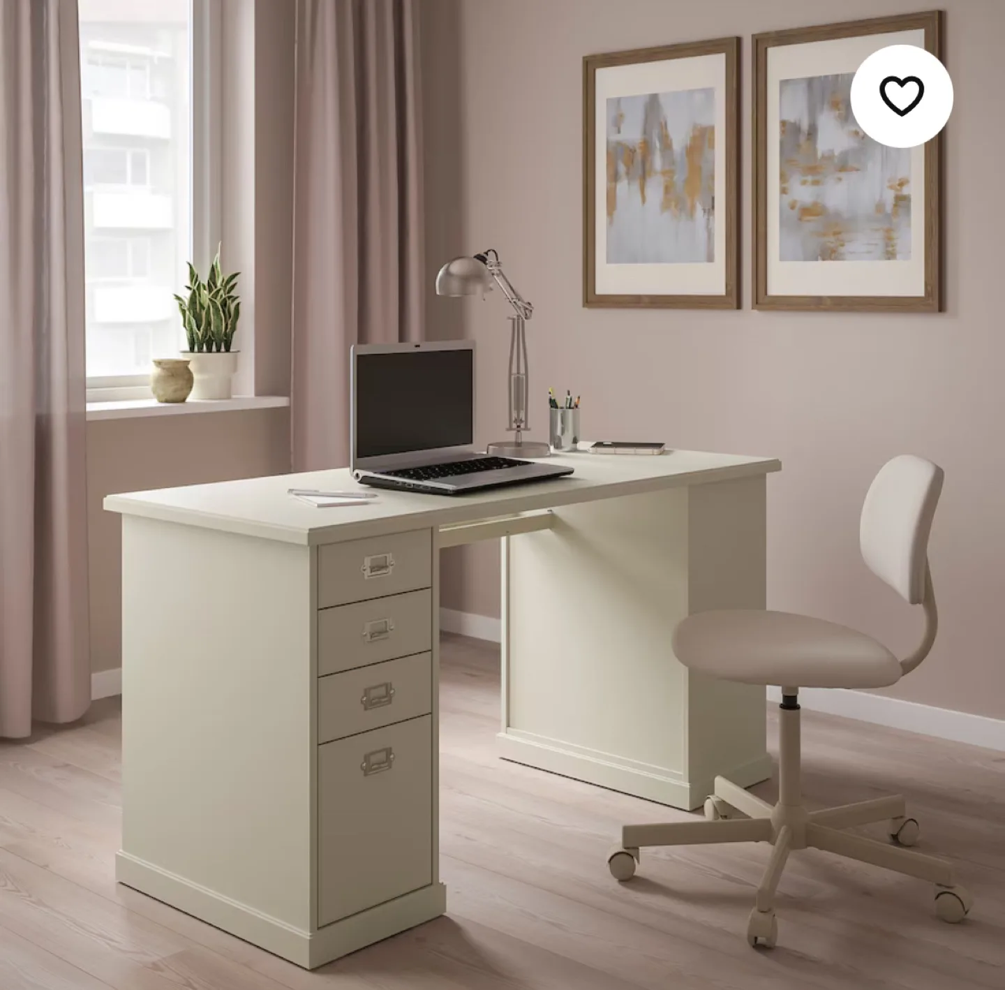 IKEA Desk with drawers and shelf image indicator(2)