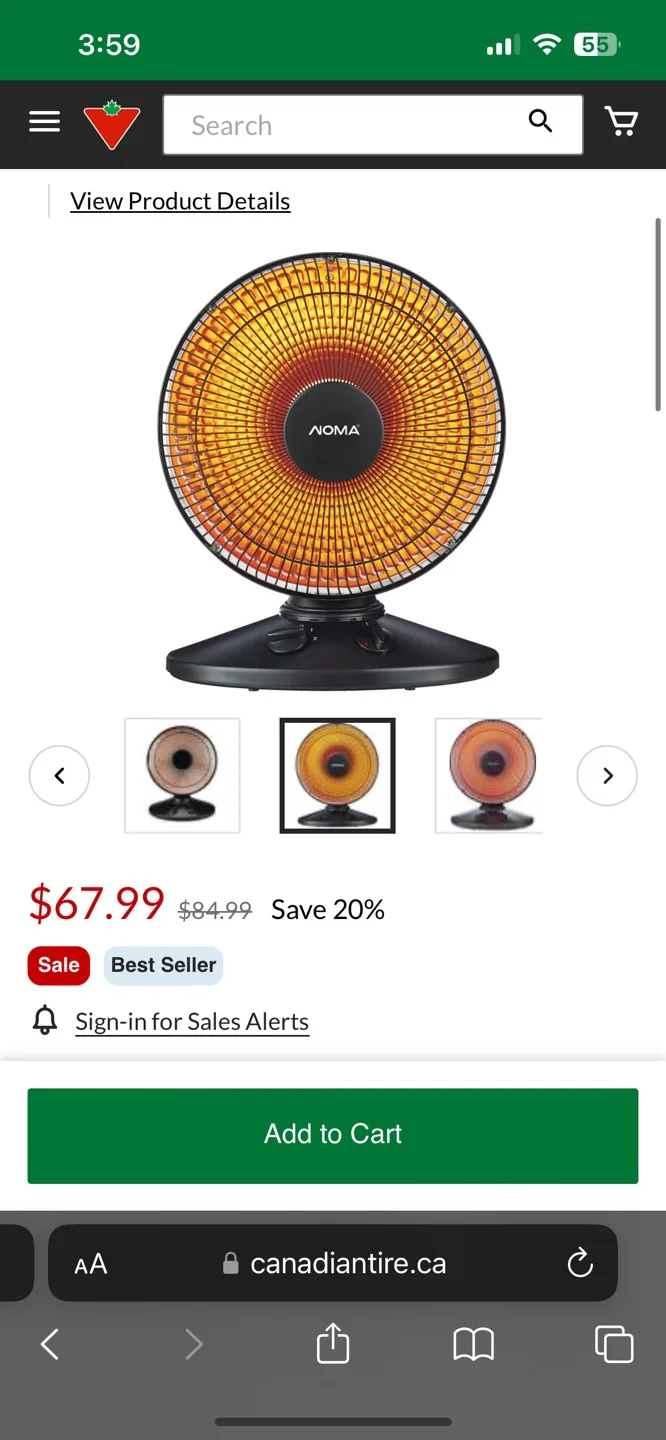 NOMA Electric Heater image indicator(4)