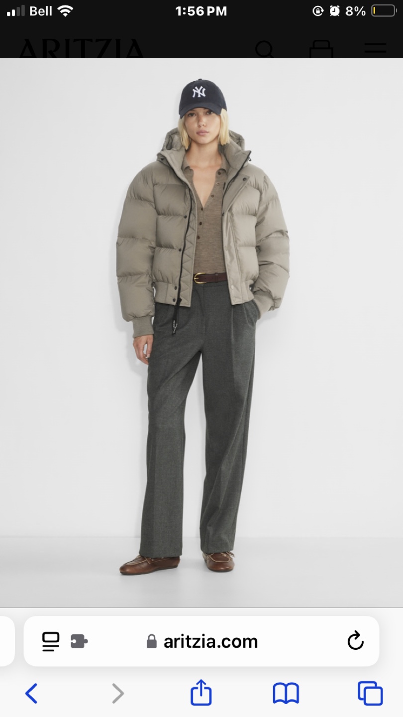 Aritzia Super Puff Bomber Jacket