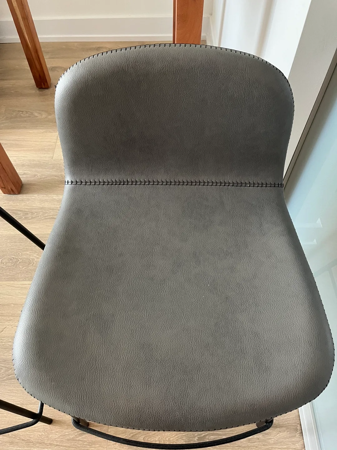 CB2 Leather Hightop Chairs image indicator(5)