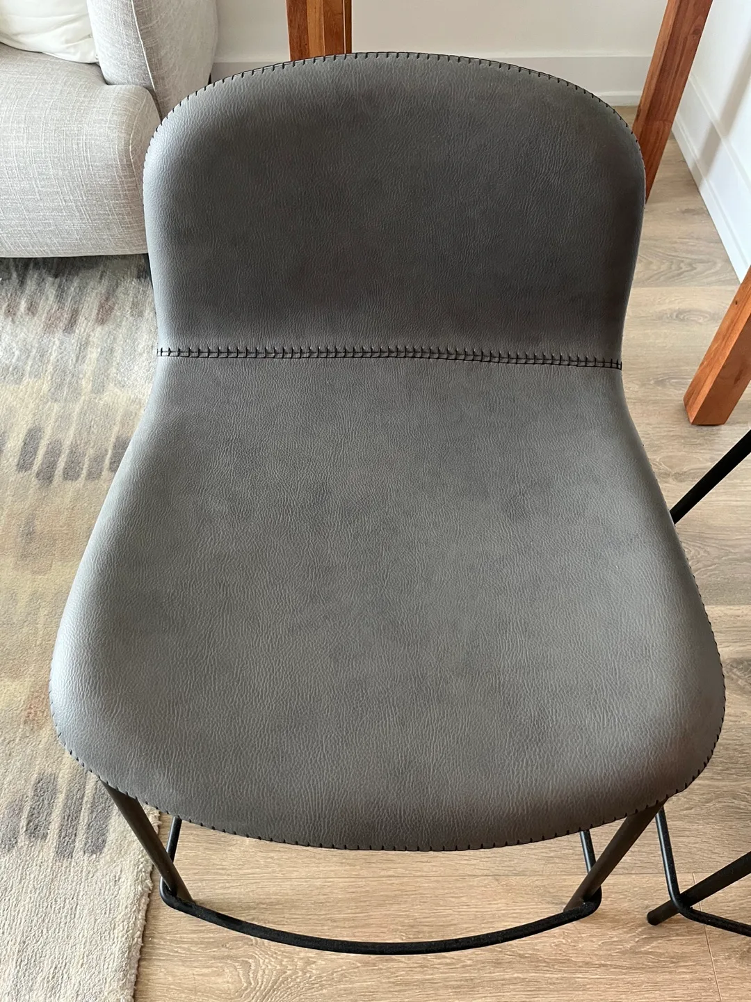 CB2 Leather Hightop Chairs image indicator(4)