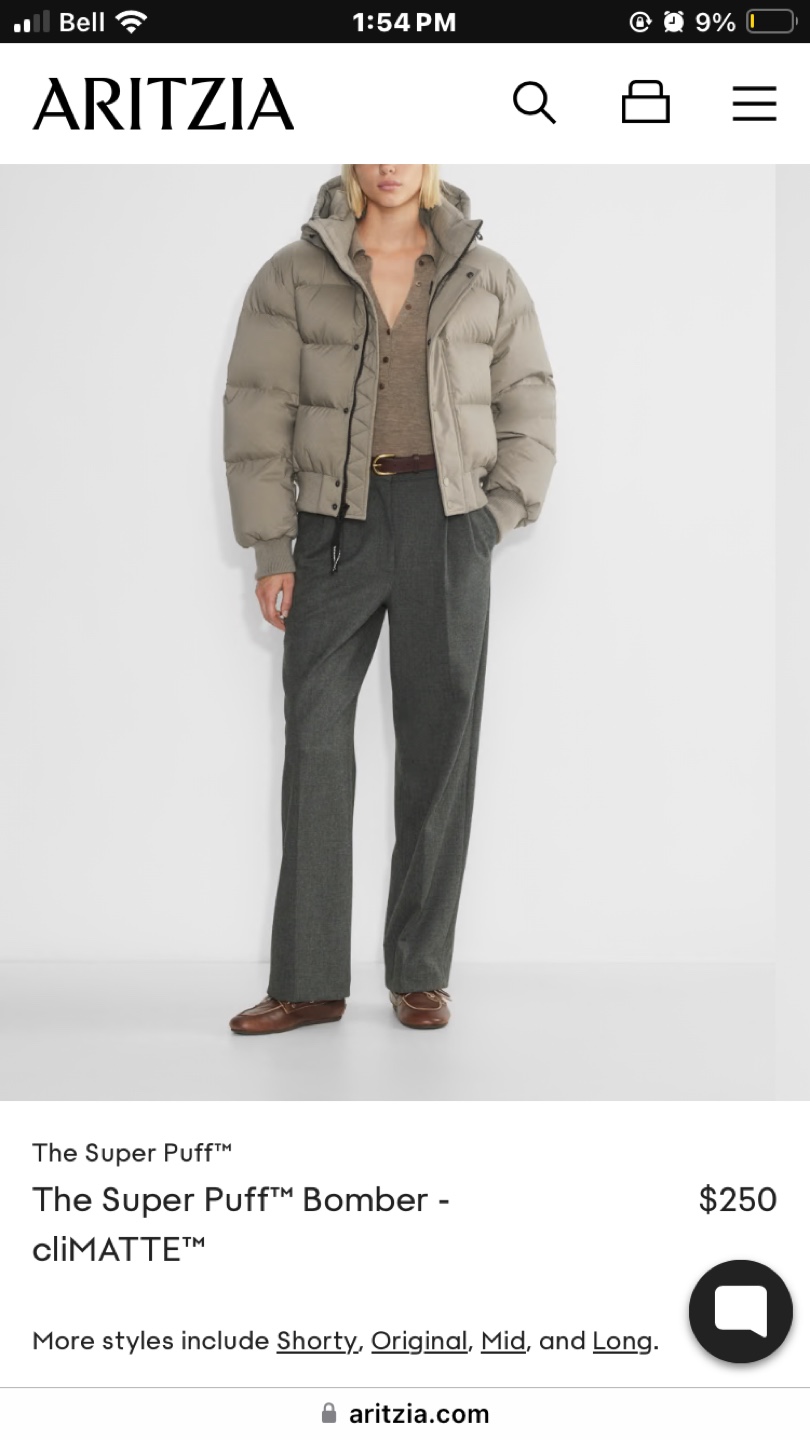 Aritzia Super Puff Bomber Jacket - photo 2