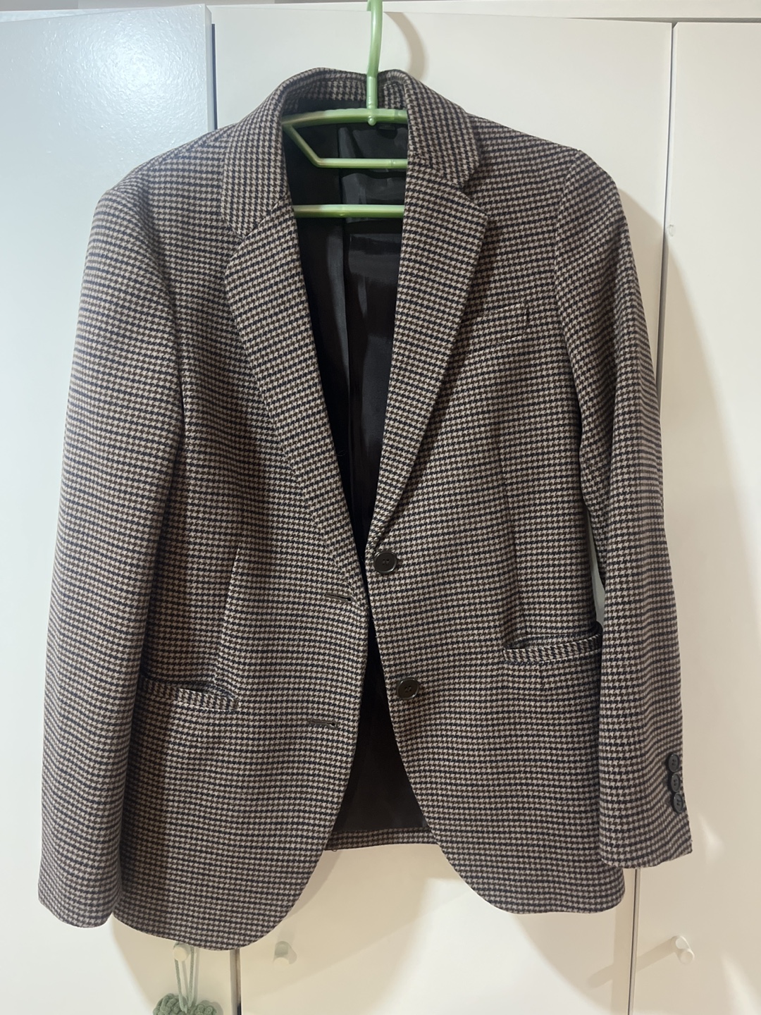 Uniqlo Brown and black patterned blazer