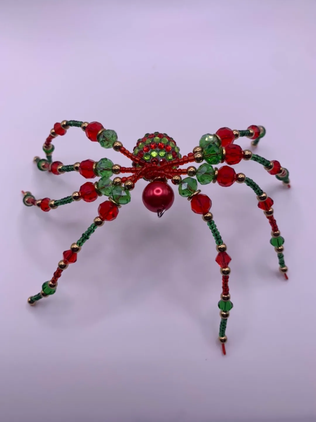 Beaded Christmas Spider Ornament image indicator(8)