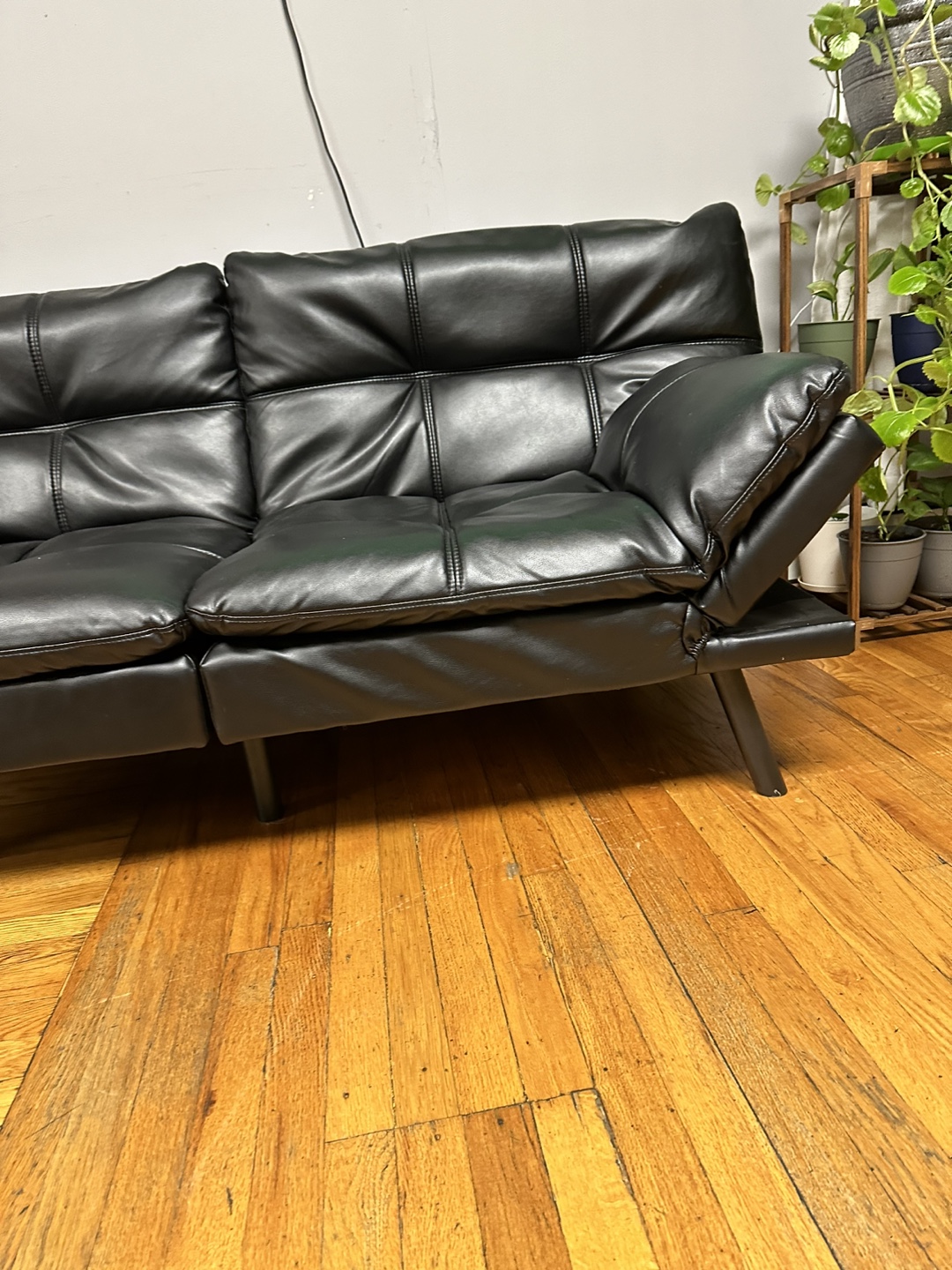 Black Futon Sofa Bed - photo 3