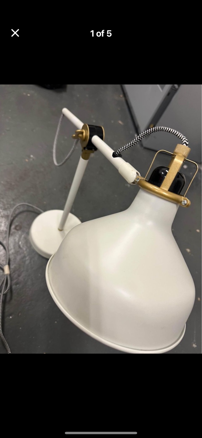 White Desk Lamp