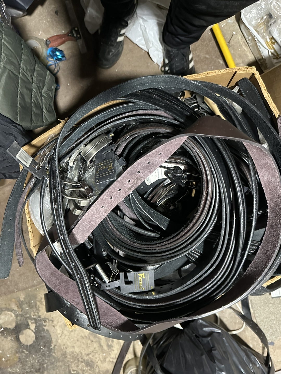 Bulk Lot of Men's Leather Belts