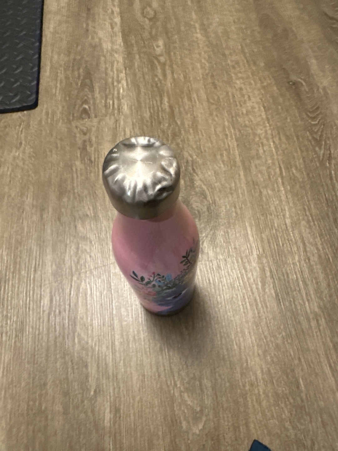 Water Bottle with Floral Cat Design - photo 2