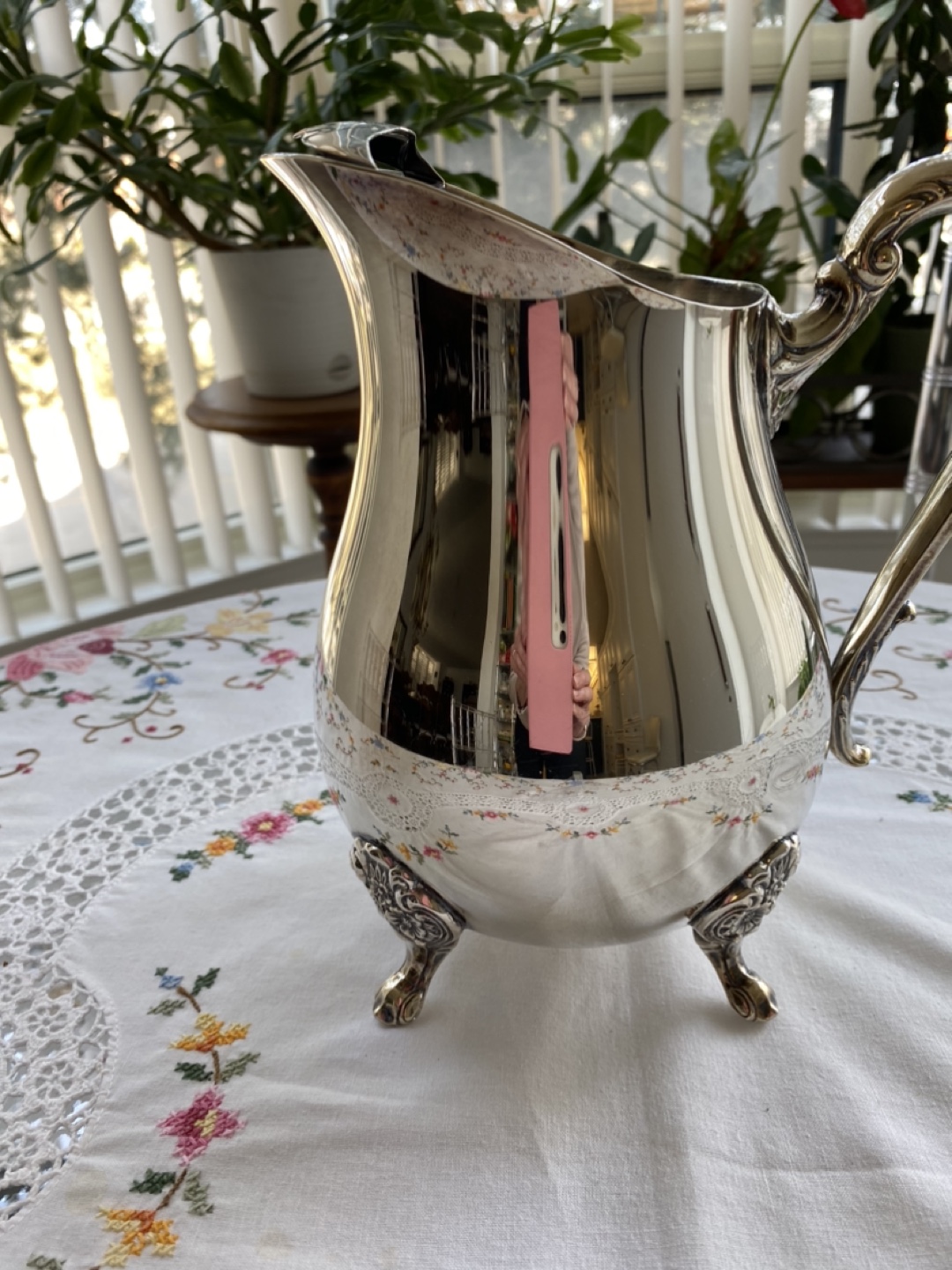 Vintage Silver Plated Water Pitcher - photo 3