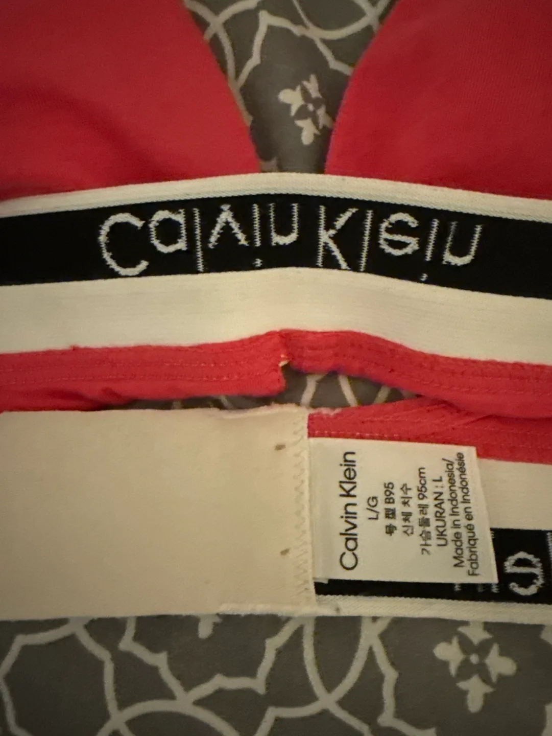 Calvin Klein Pink Bralette image indicator(2)