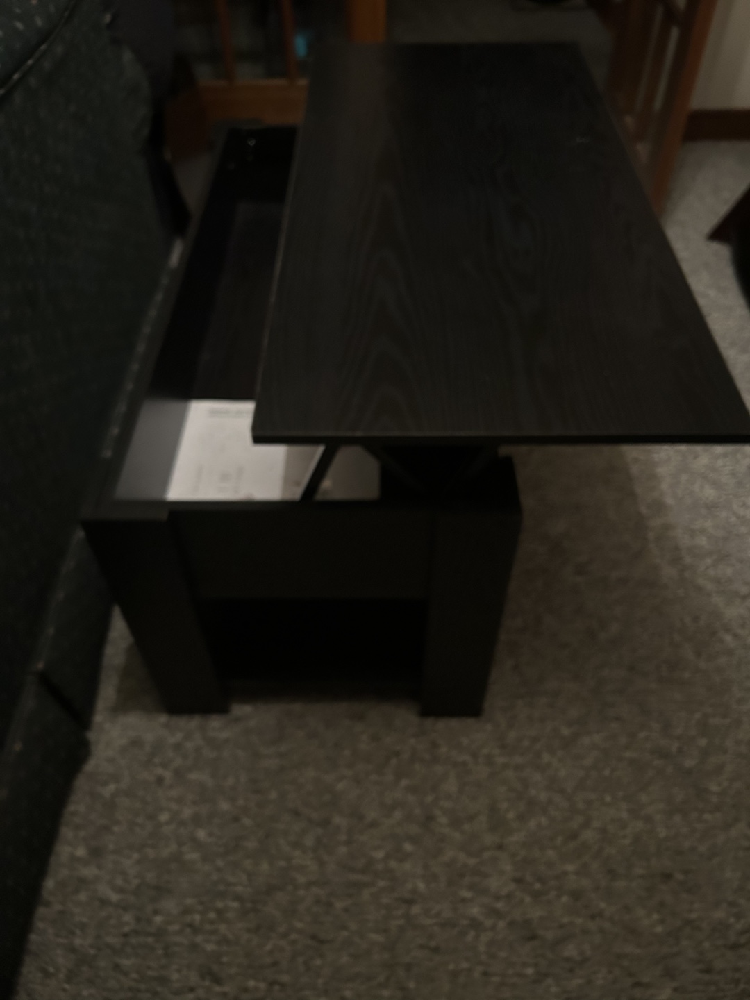 Black Lift Top Coffee Table