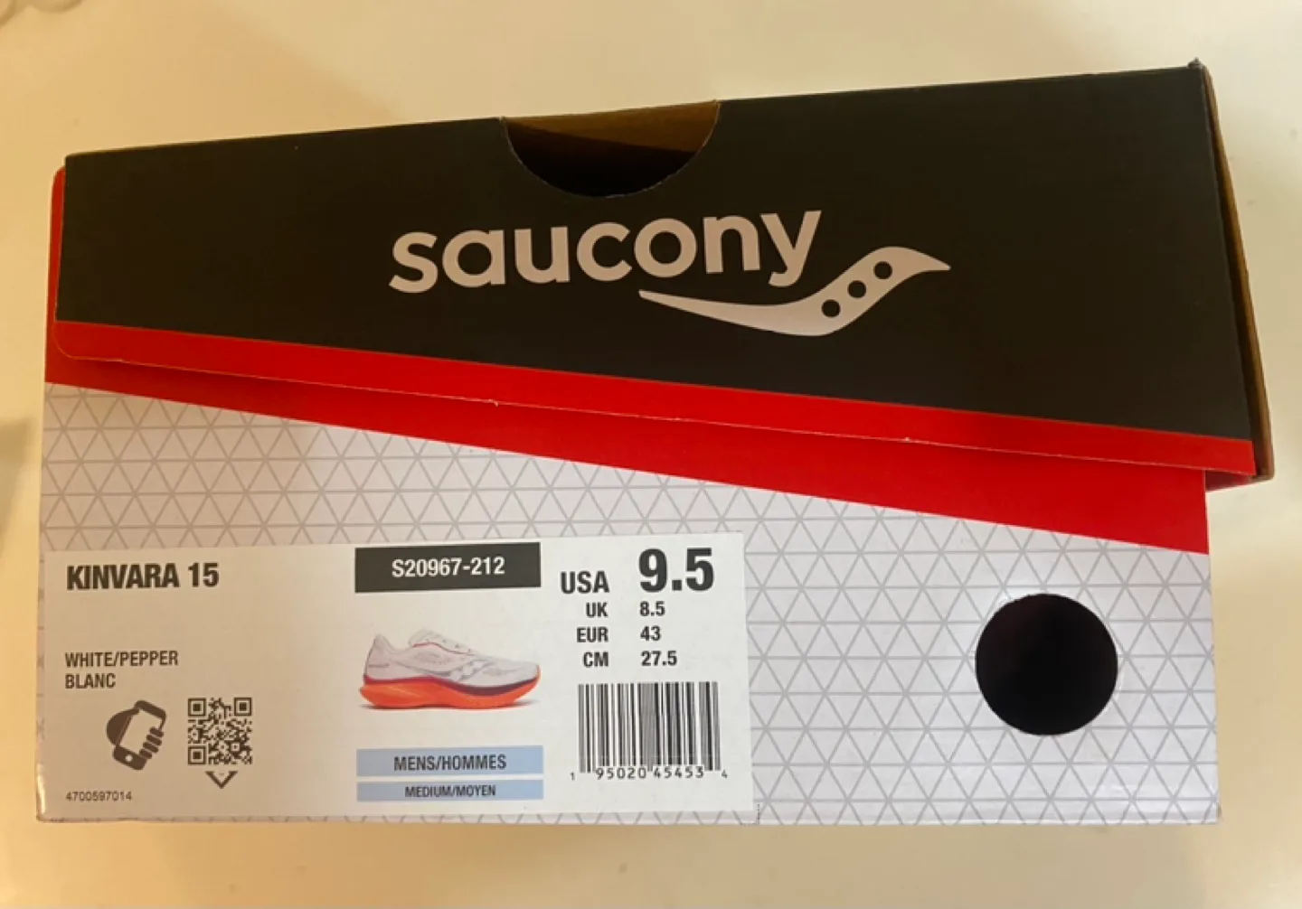 🥕Saucony Kinvara 15 Running Shoes - Size 9.5 thumbnail