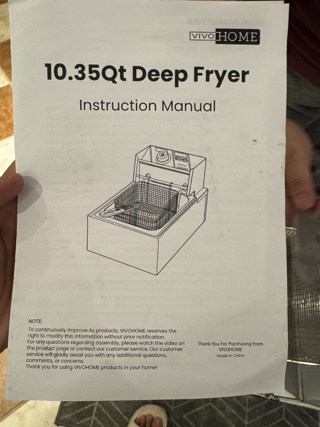 VIVOHOME 10.35QT Deep Fryer - photo 4
