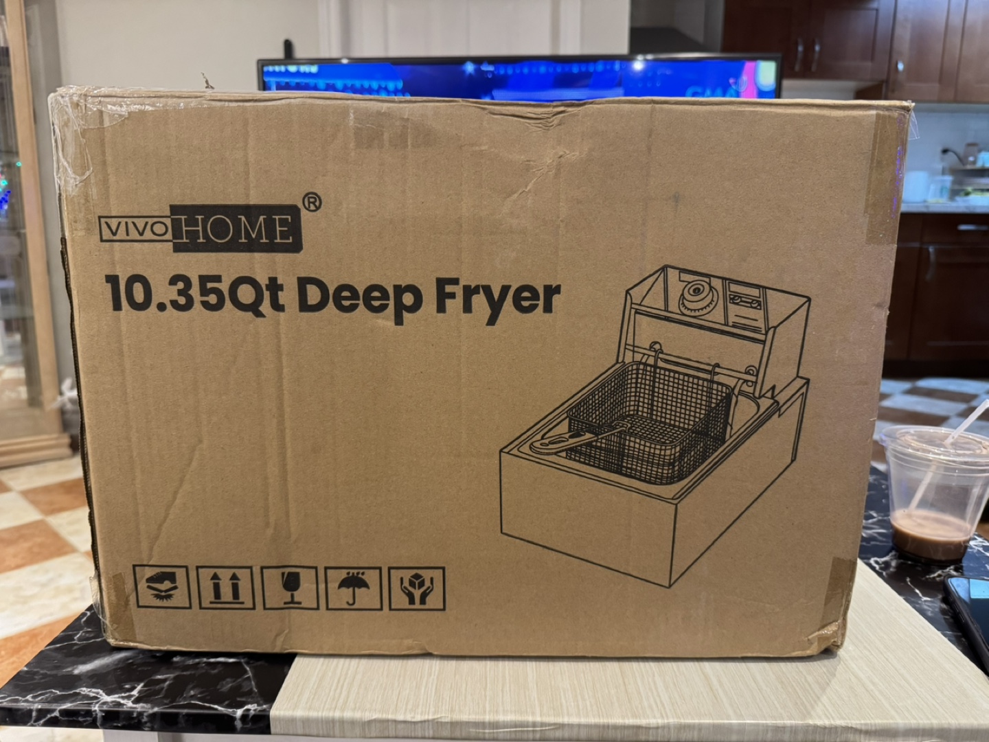 VIVOHOME 10.35QT Deep Fryer