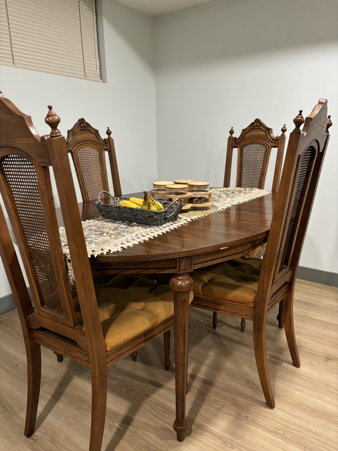 Wooden Dining Table Set with 6 chairs - photo 2