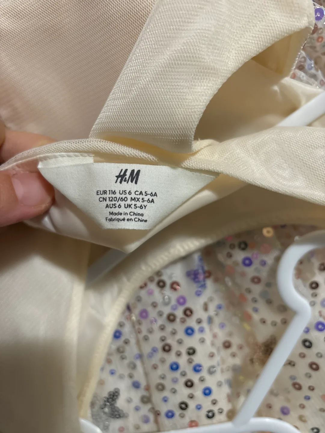 H&M Girls' Sequin Star Dress Size 6 image indicator(4)