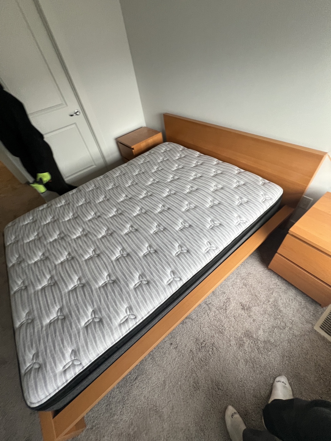 Queen Bed Frame and mattress - photo 2