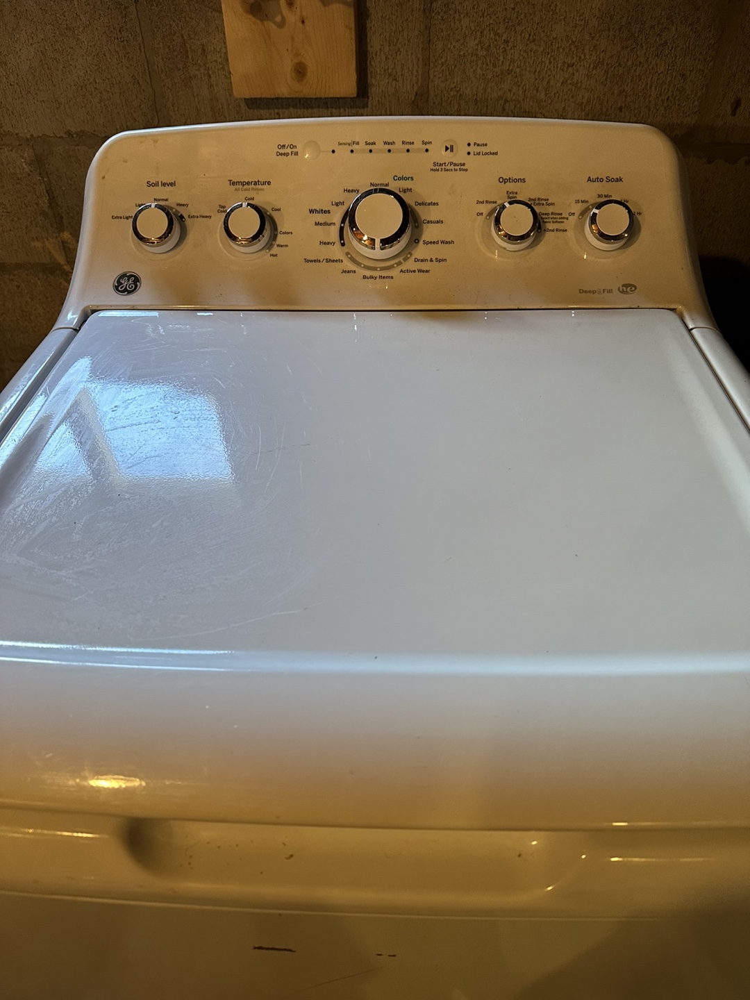 GE White Washing Machine Heavy Duty