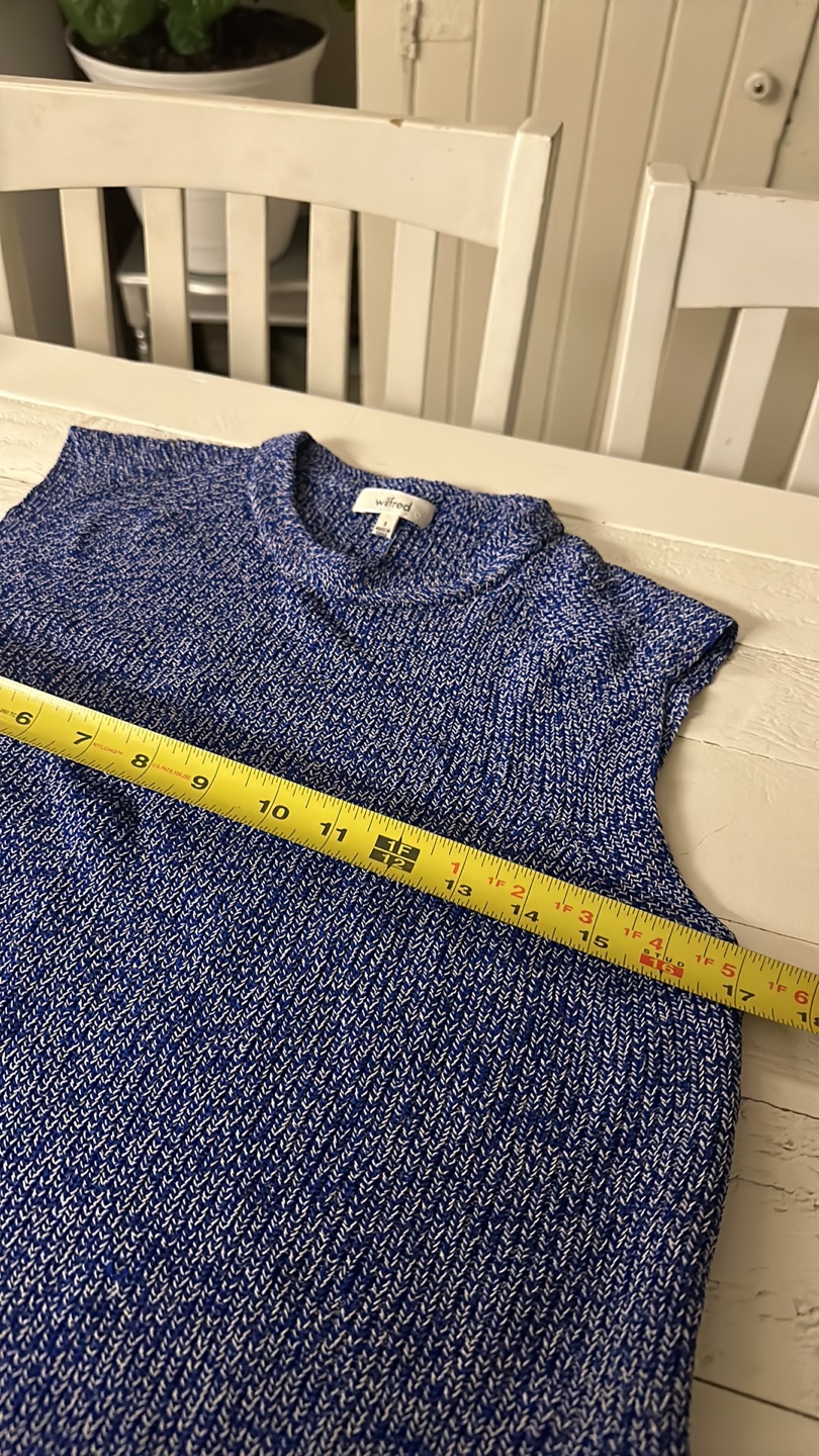 Wilfred Blue Knit Tank Top - photo 3