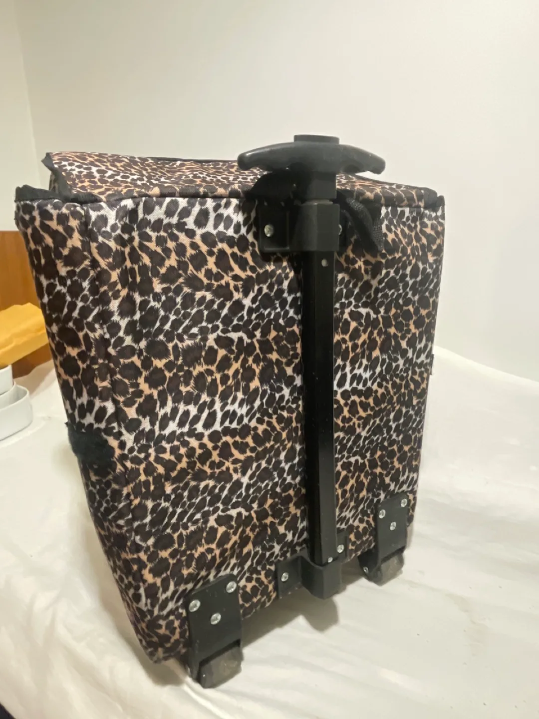 Leopard Print Rolling Shopping Cart image indicator(4)