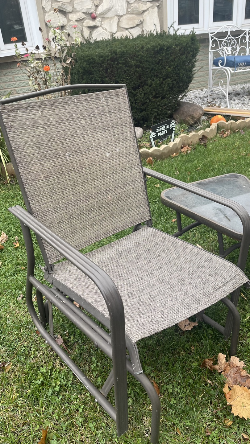 Glider Rocking Chairs with Table - photo 3