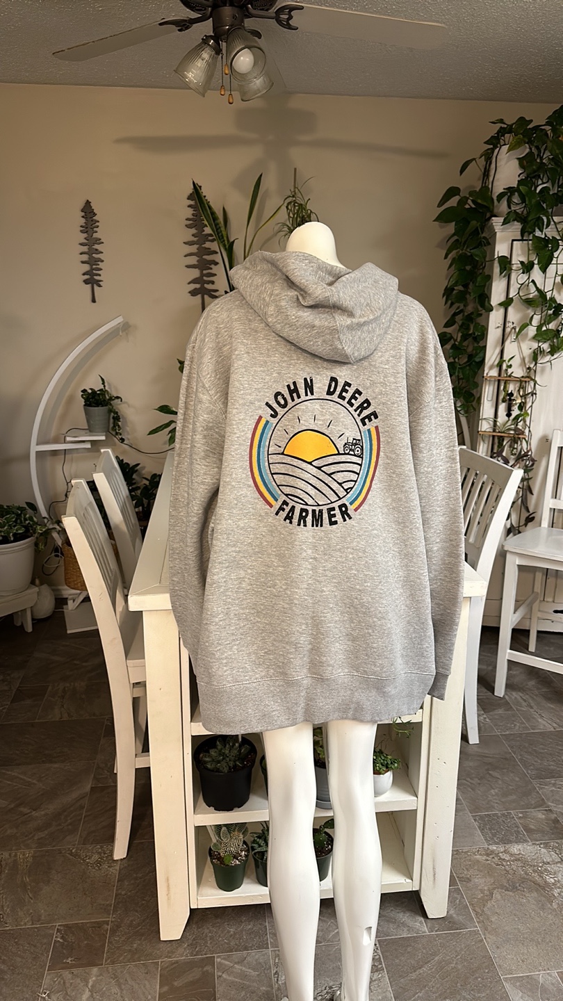 John Deere Hoodie - Grey - Size 2XL - photo 3
