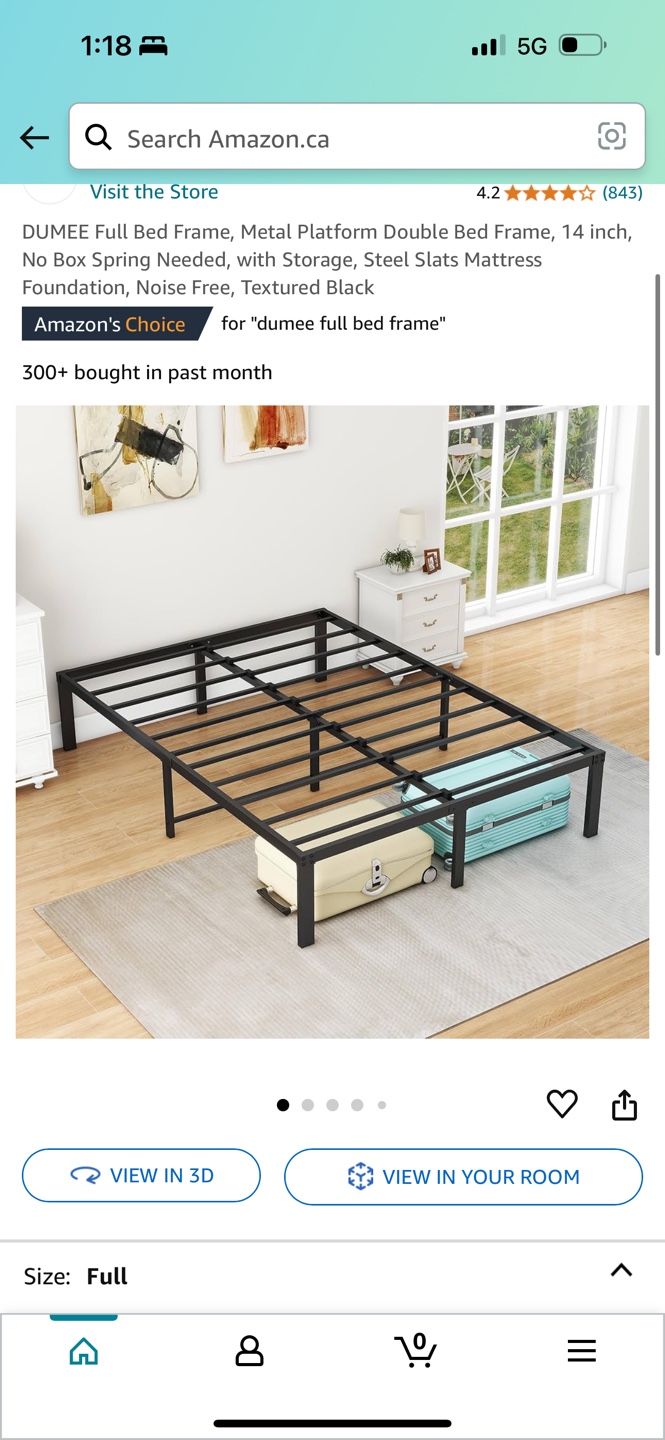 Queen Size Metal Bed Frame