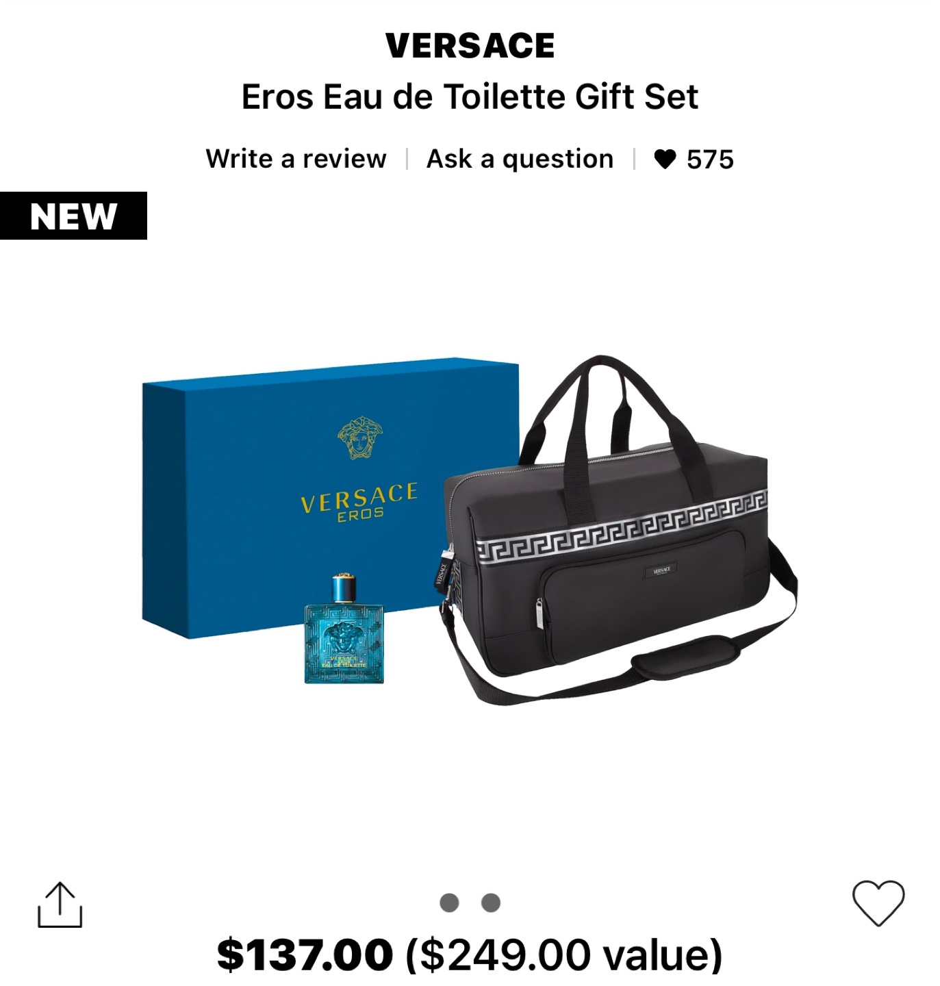Versace Eros Eau de Toilette Gift Set