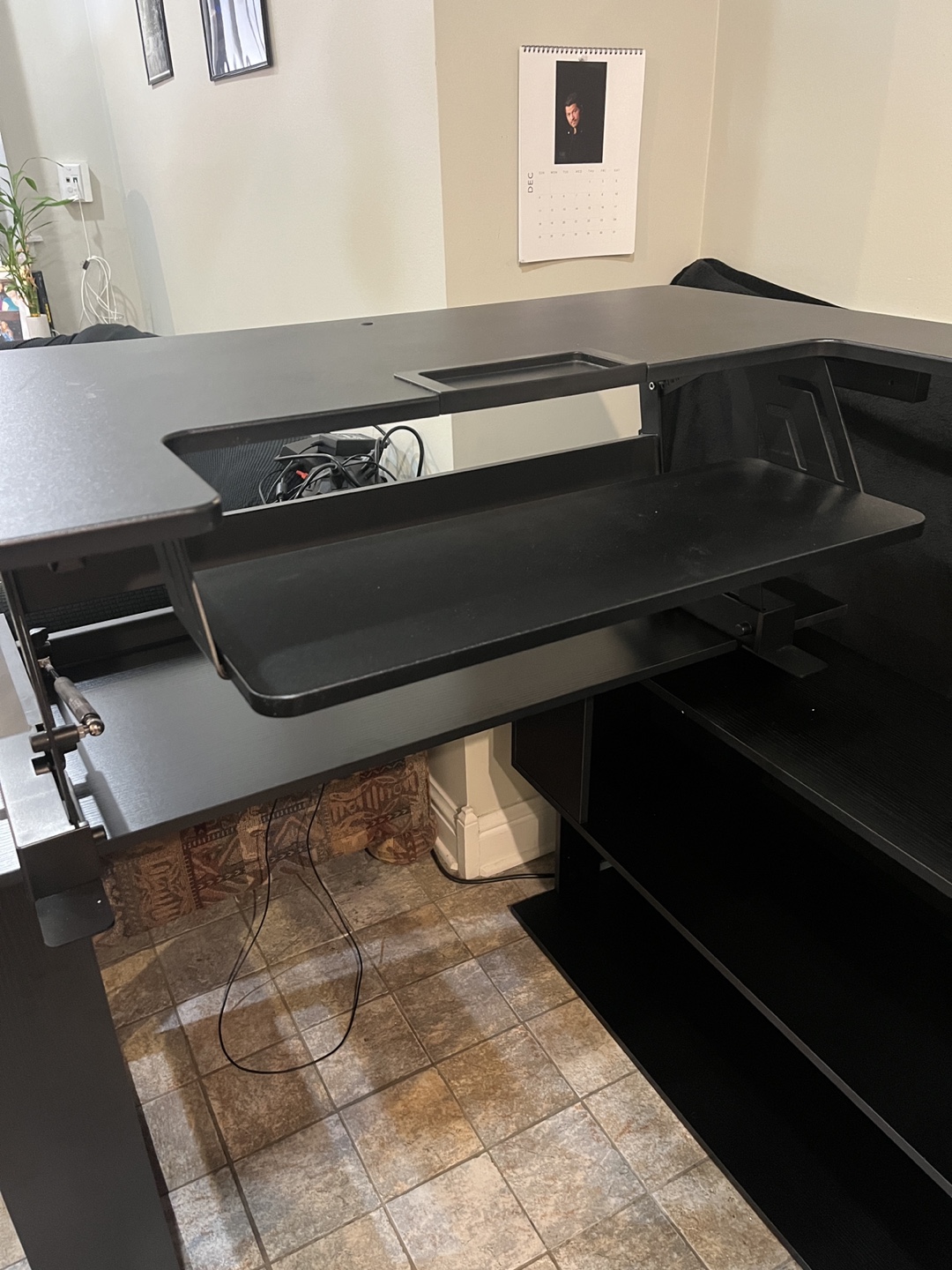 Black Standing Desk Converter