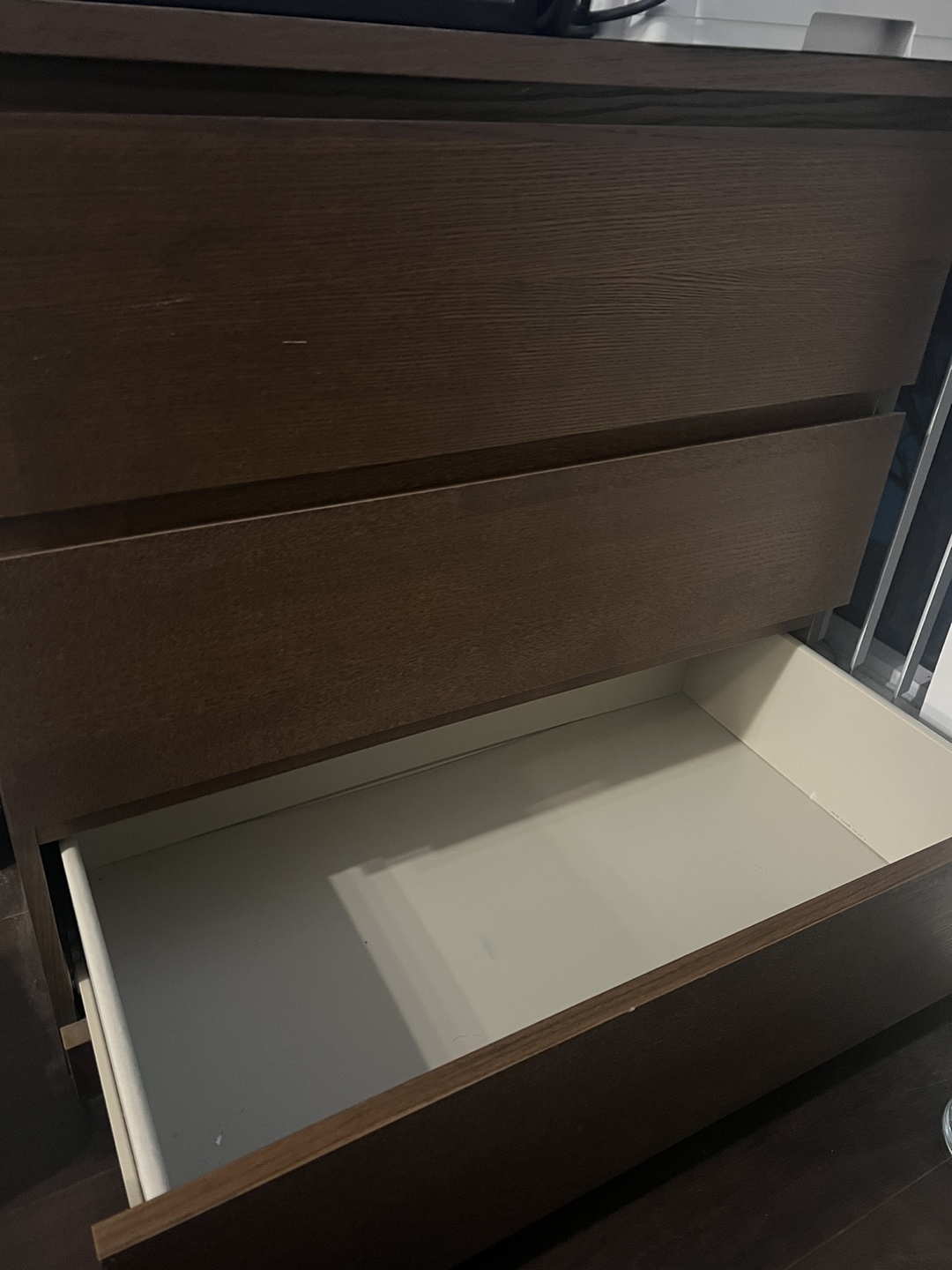 IKEA STORKLINTA dark Brown 3-Drawer Chest - photo 2
